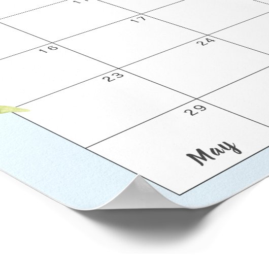 青いジャングル動物の少年のシャワー推理ゲーム ポスター (角)