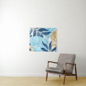 青いジャングル葉 タペストリー (インサイチュ(横))