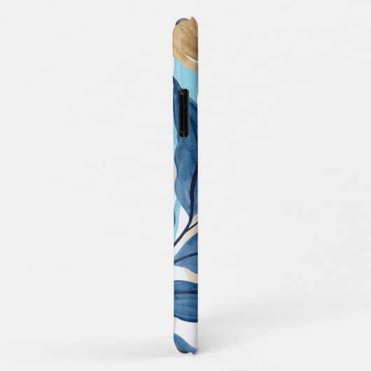 青いジャングル葉 Case-Mate iPhoneケース (裏面/右)