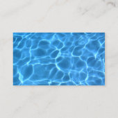 青いスイミングプールパターン 名刺 (裏面)