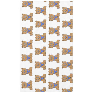 青いスカーフを着たテディベア テーブルクロス