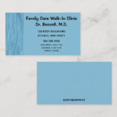 青いスクラッチ背景 名刺 (正面/裏面)