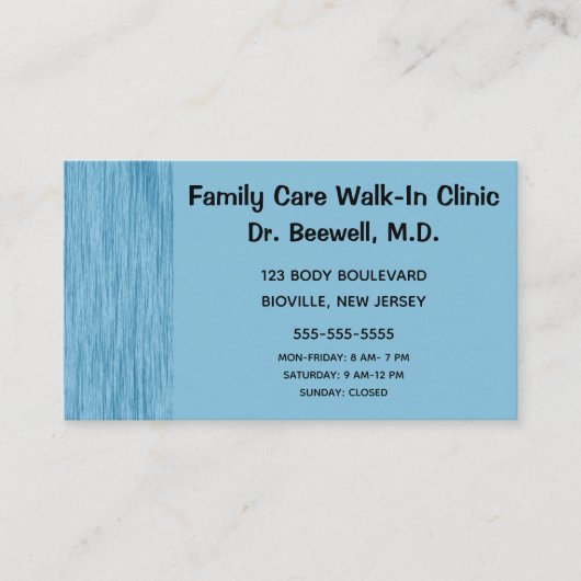 青いスクラッチ背景 名刺 (正面)