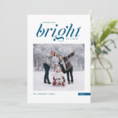 青いスクリプモダントの明るい日前写真 シーズンカード (スタンド正面)