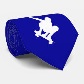 青いスケートボーディング ネクタイ (ロール)