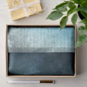 青いスタイルグランジの背景（スクリプト付き） 薄葉紙 (ギフト)