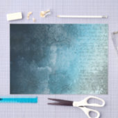 青いスタイルグランジの背景（スクリプト付き） 薄葉紙 (クラフト)