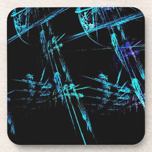 青いスティックマン コースター (正面)