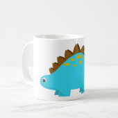 青いステゴサウルスのマグ コーヒーマグカップ (正面左)