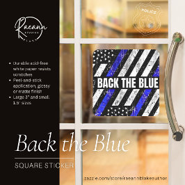 青いステッカーを戻す スクエアシール
