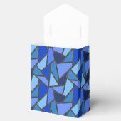 青いステンドグラス模様の色合い フェイバーボックス (オープン)