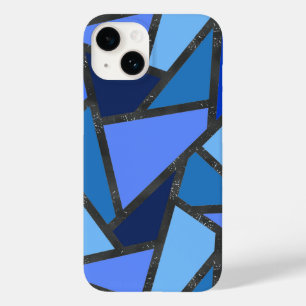 青いステンドグラス模様の色合い Case-Mate iPhone 14ケース