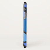 青いステンドグラス模様の色合い Case-Mate iPhoneケース (裏面/右)