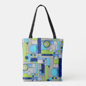 青いステンドグラス トートバッグ (裏面)