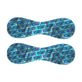 青いステンドグラゼット、グレーテッドまたは傾いたレンガの効果 野球ボール (パネル)