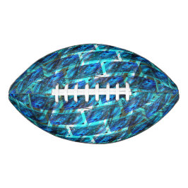 青いステンドグレーズ、グラートまたは傾いたレンガスタイル アメリカンフットボール