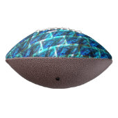 青いステンドグレーズ、グラートまたは傾いたレンガスタイル アメリカンフットボール (回転270)