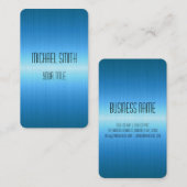 青いステンレス鋼の金属 名刺 (正面/裏面)