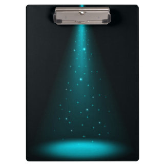 青いステージのスポットライト クリップボード