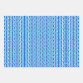 青いストライプのサッカーユニフォーム ラッピングペーパーシート