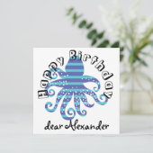 青いストライプのタコ (スタンド正面)