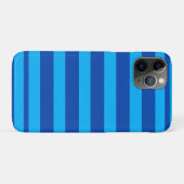 青いストライプのテクスチャ Case-Mate iPhoneケース (裏面(横))