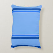 青いストライプアクセント枕 アクセントクッション (裏面(縦))