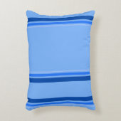 青いストライプアクセント枕 アクセントクッション (正面(垂直))
