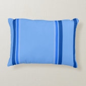 青いストライプアクセント枕 アクセントクッション (裏面)