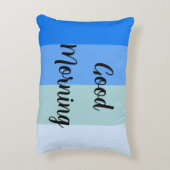 青いストライプパターン アクセントクッション (裏面(縦))