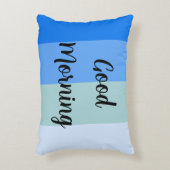 青いストライプパターン アクセントクッション (正面(垂直))