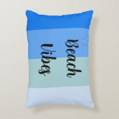 青いストライプパターン アクセントクッション (正面(垂直))