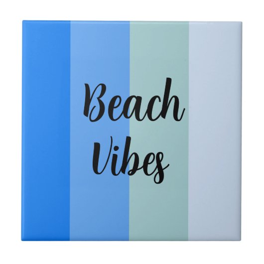 青いストライプパターン タイル (正面)