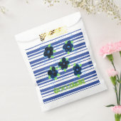 青いストライプパターン フェイバーバッグ (封をした状態)