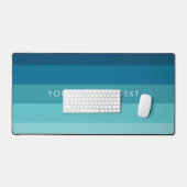 青いストライプパレット デスクマット (キーボード&マウス)