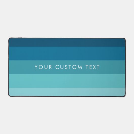 青いストライプパレット デスクマット (正面)