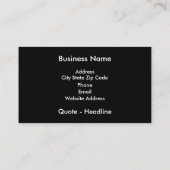 青いストライプ名刺テンプレート 名刺 (裏面)