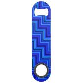 青いストライプ階段パターン スピード栓抜き (裏面)