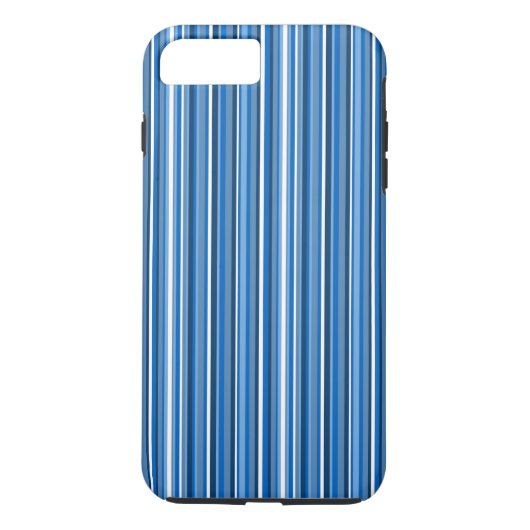 青いストライプ Case-Mate iPhoneケース (裏面)