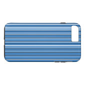 青いストライプ Case-Mate iPhoneケース (裏面(横))