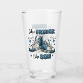 青いスニーカー父親のように、息子のように タンブラーグラス (裏面)