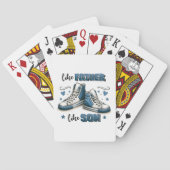 青いスニーカー父親のように、息子のように トランプ (裏面)