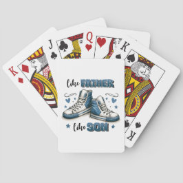 青いスニーカー父親のように、息子のように トランプ