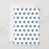 青いスニーカー父親のように、息子のように ノートカード (裏面)