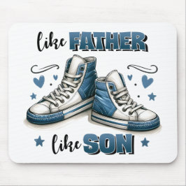 青いスニーカー父親のように、息子のように マウスパッド