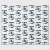 青いスニーカー父親のように、息子のように ラッピングペーパー (フラット)