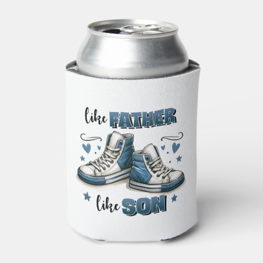 青いスニーカー父親のように、息子のように 缶クーラー (缶正面)