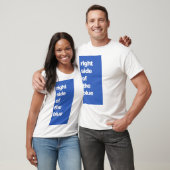 青いスヌーカーのTシャツの右側 Tシャツ (ユニセックス)