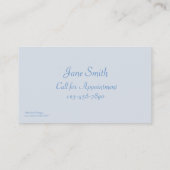 青いスパの名刺 名刺 (裏面)