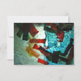 青いスパークル招待状。青い海のアブストラクト  招待状